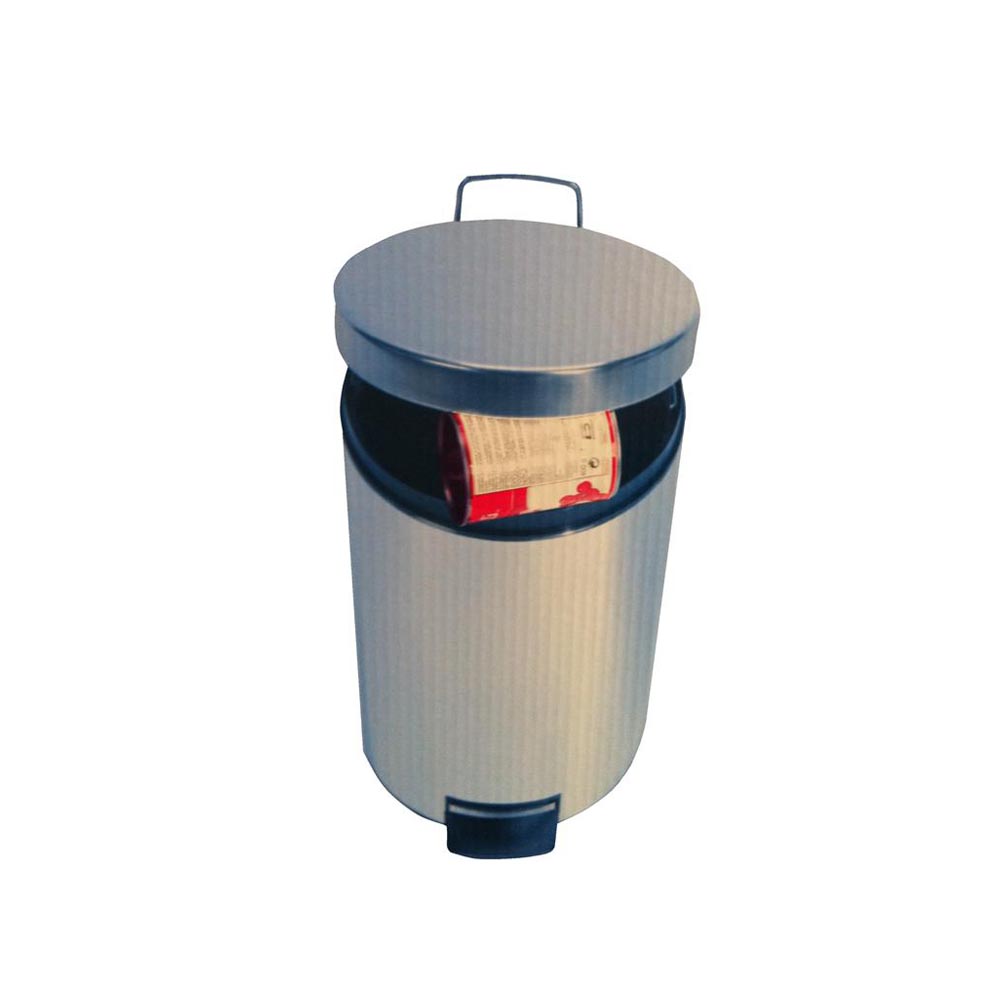 Bin Waste with Pedal - 20 liters Stainless Steel